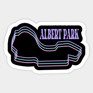 Albert Park F1 Track Outline Sticker